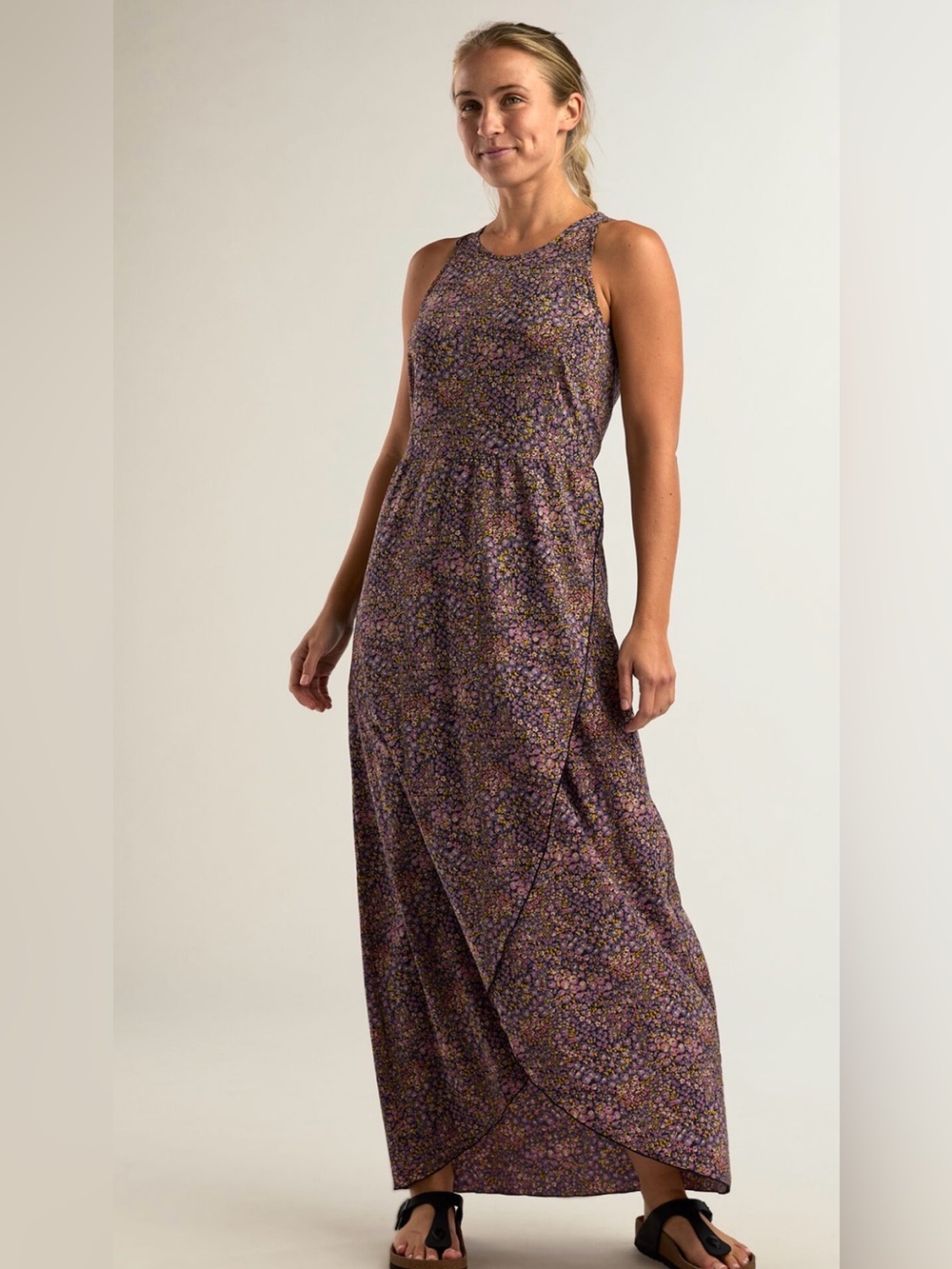 NWT Toad & Co From Title Nine Crusher Maxi Dress Floral Print Maxi Dress XL $118